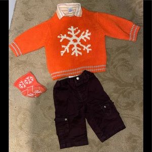 4 piece GAP outfit pants sweater socks
